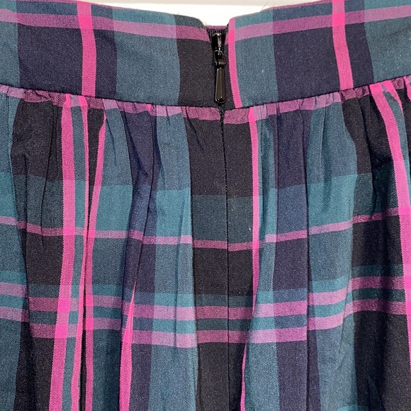 1901 Tartan Skirt Washed Faded Effect with Dotted Tulle Slip and Pockets SIZE M - Picture 7 of 13